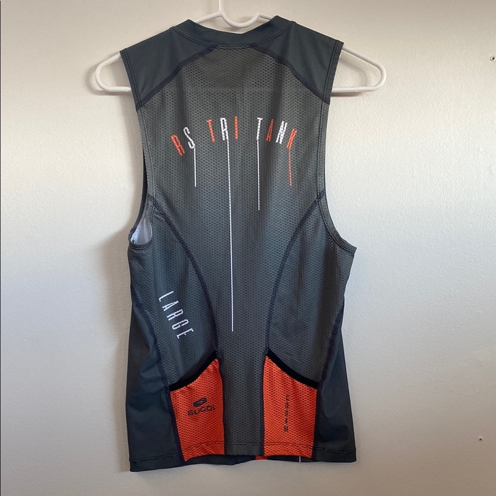 Sugoi Men's Sleeveless Gray Bike Shirt - Picture 3 of 8